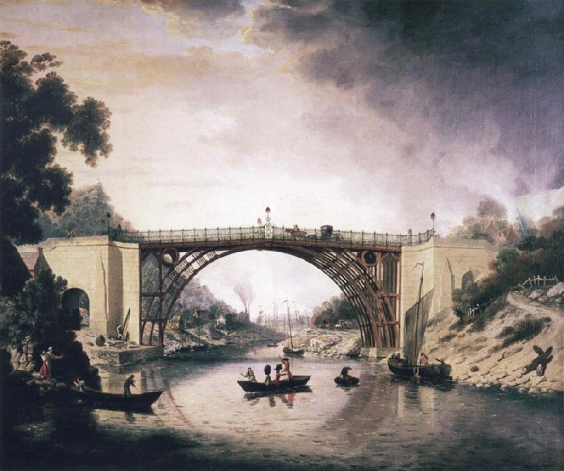 William Williams View of Ironbridge oil painting image